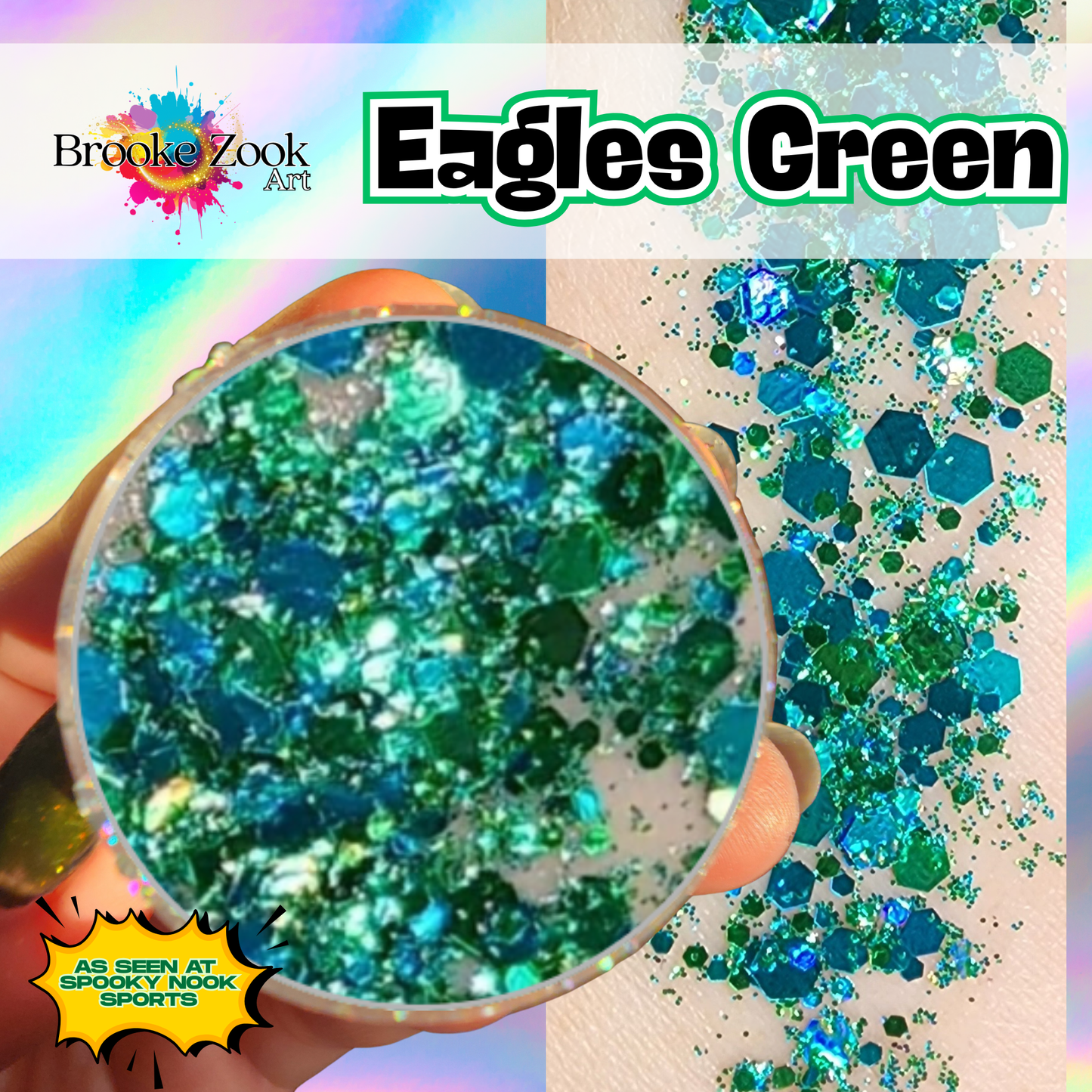 Eagles Green – Intense Glitter Gel