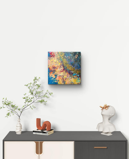 Sunflower Kaleidoscope - 4 Piece Original Painting Set