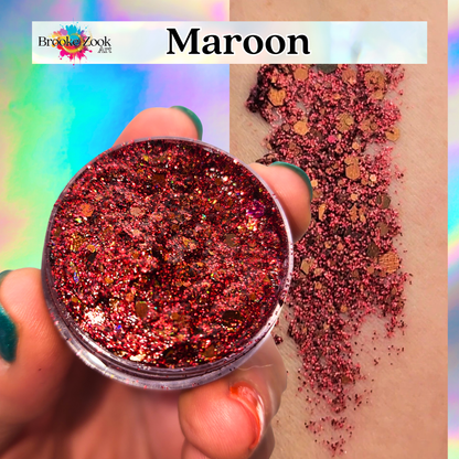 Intense Glitter Gel for the face and hair (Mom Glitter)