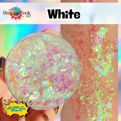 White – Intense Glitter Gel