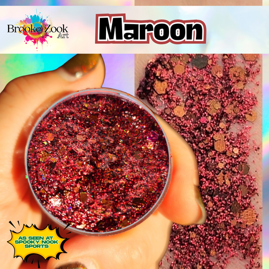 Maroon – Intense Glitter Gel