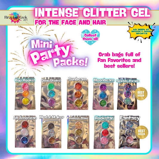 Mini Party Pack Collection – Intense Glitter Gel (Set of 3)