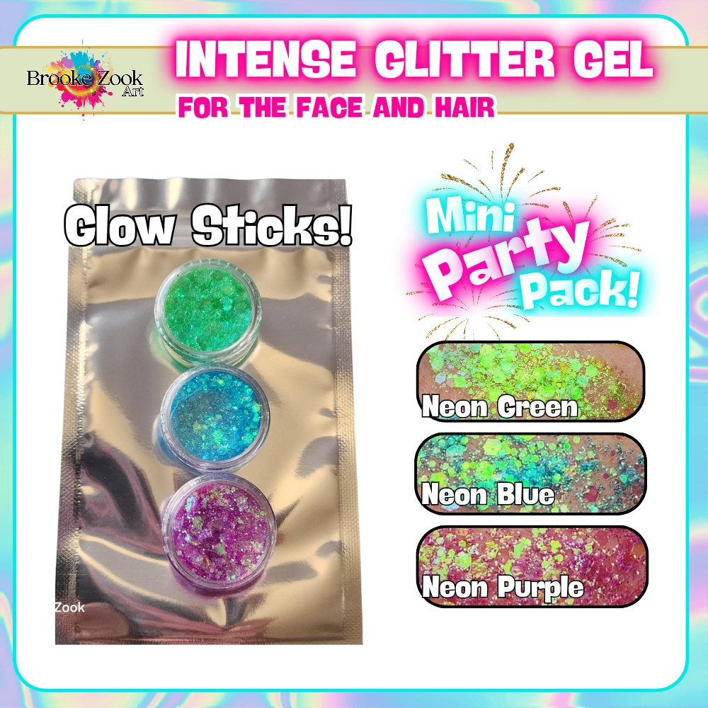 Neon Purple – Intense Glitter Gel