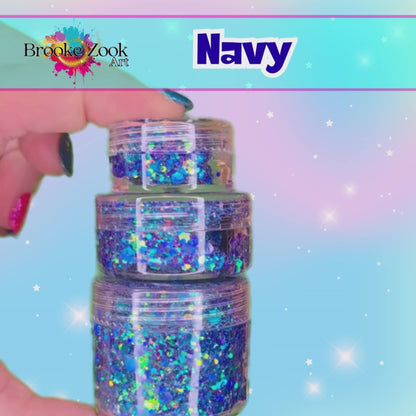 Navy – Intense Glitter Gel