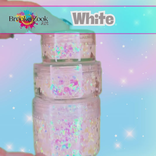 White – Intense Glitter Gel
