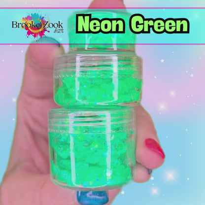 Neon Green – Intense Glitter Gel