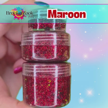 Maroon – Intense Glitter Gel