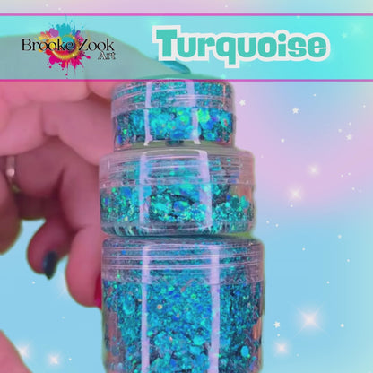 Turquoise – Intense Glitter Gel
