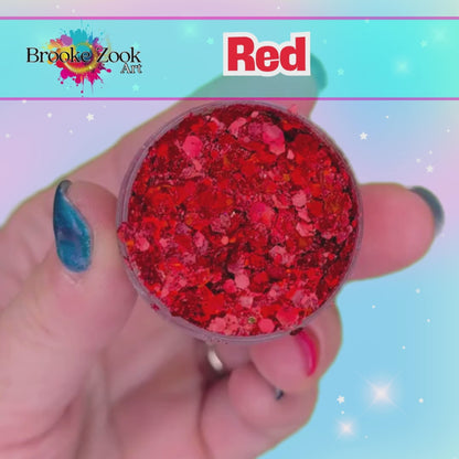 Red – Intense Glitter Gel
