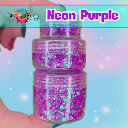 Neon Purple – Intense Glitter Gel