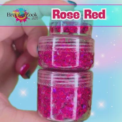 Rose Red – Intense Glitter Gel