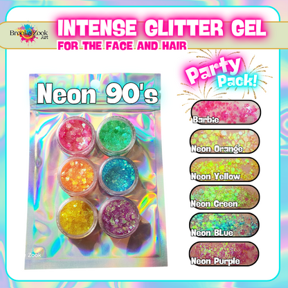 Intense Glitter Gel Party Pack (Set of 6)