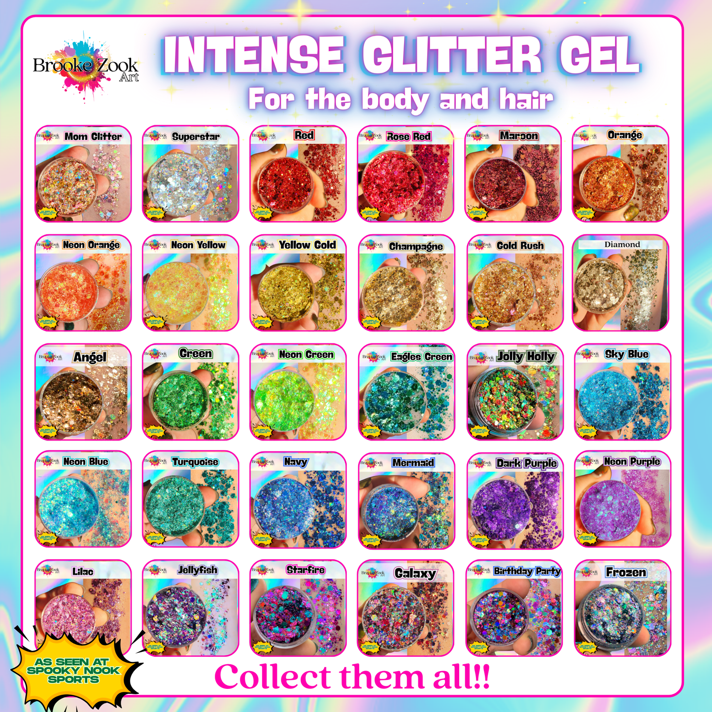 Intense Glitter Gel - for the body and hair